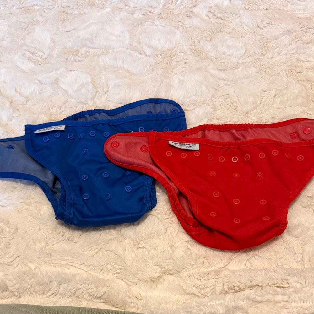 Buttons Diapers Cloth Diaper Covers Set of 2